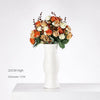 Modern Minimalist White Hemp Rope Ceramic Vase – Scandinavian & Boho Home Decor