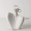 Home Decor Sculpture Ceramic Vase – Artistic Statement Piece for Living Room & Office