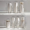 Modern Minimalist White Hemp Rope Ceramic Vase – Scandinavian & Boho Home Decor