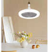Modern Invisible Ceiling Fan with LED Lamp – Silent, Remote Control for Bedroom & Living Room