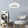 Modern Invisible Ceiling Fan with LED Lamp – Silent, Remote Control for Bedroom & Living Room