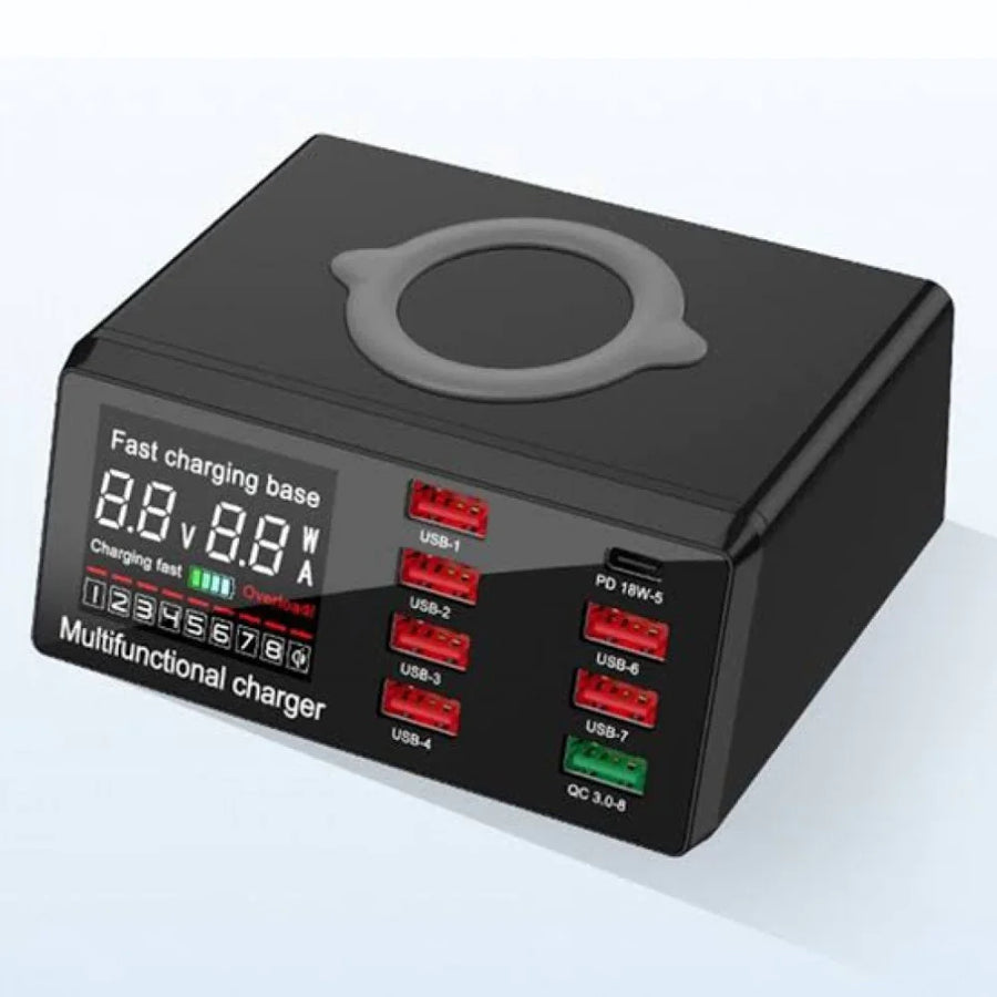 Multi-Function Fast Wireless Charger – Charge Phone, Earbuds & Smartwatch Simultaneously
