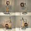 Nordic Metal Candlestick – Minimalist Scandinavian Home Decor for Dining & Shelf