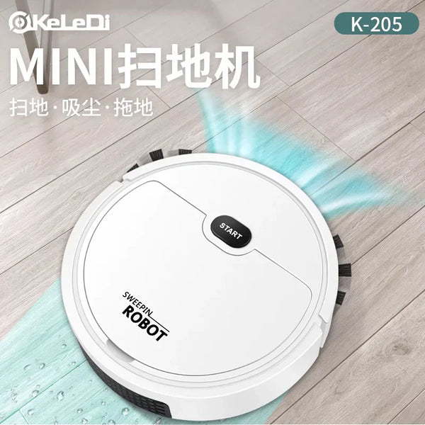 USB-Powered Intelligent Sweeping Robot Vacuum Cleaner – Auto-Navigation, Quiet & Efficient