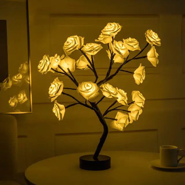 Blossom Bliss Glowing Rose Tree – LED Romantic Light for Home & Gift