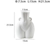 Home Decor Sculpture Ceramic Vase – Artistic Statement Piece for Living Room & Office