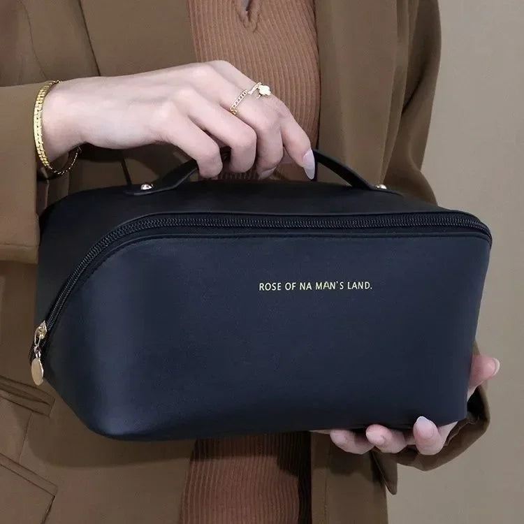 Portable Large Travel Cosmetic Bag – Waterproof Makeup Organizer for Travel & Home