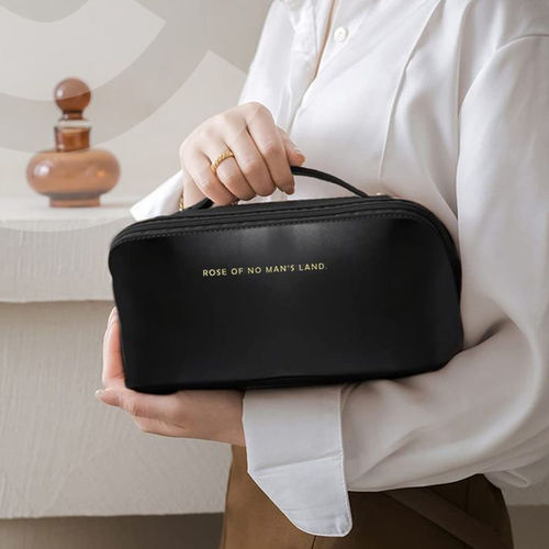 Portable Large Travel Cosmetic Bag – Waterproof Makeup Organizer for Travel & Home
