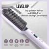 Preheated Hair Straightening Comb – Dual Voltage 110V/220V, Anti-Scald for All Hair Types