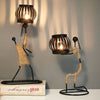 Nordic Metal Candlestick – Minimalist Scandinavian Home Decor for Dining & Shelf