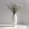 Modern Minimalist White Hemp Rope Ceramic Vase – Scandinavian & Boho Home Decor