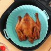 Reusable Silicone Air Fryer Liner Pot – 8 Inch Non-Stick, Oil-Draining, Dishwasher Safe