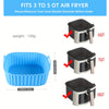 Reusable Square Silicone Air Fryer Liner – Non-Stick, Dishwasher Safe Baking Insert