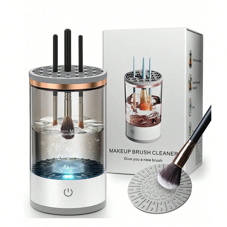 Electric Makeup Brush Cleaner Machine – Auto Spinner for Fast, Hygienic Brush Cleaning