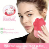 Ice Roller for Face & Eyes – Cooling De-Puff Skin Care Tool with Silicone Brush & Scrubber Mat