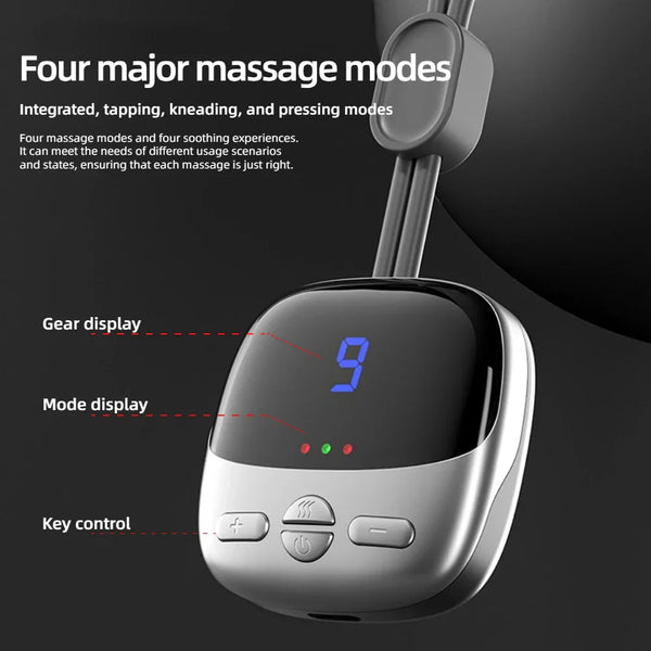 Mini Smart Hanging Neck & Shoulder Massager – EMS Pulse Therapy, Hands-Free & Portable
