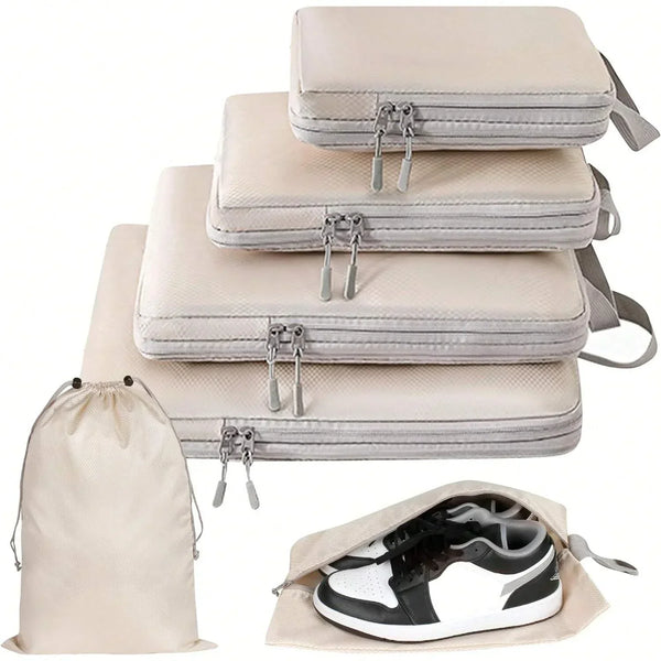 Compressible Travel Storage Bag – Space-Saving Waterproof Packing Organizer