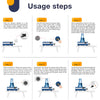 Magnetic Stirrer Mixer with Stir Bar – Adjustable 0-2500 RPM, 2000ml, CE Certified (AC 100-240V)