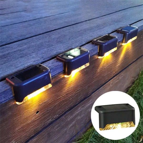 16-Pack Waterproof Solar Step Lights – IP67 Auto On/Off LED for Stairs, Pathways & Garden