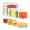 Reusable Silicone Food Storage Bags – Leakproof Stand-Up Zip Lunch Bags, BPA-Free