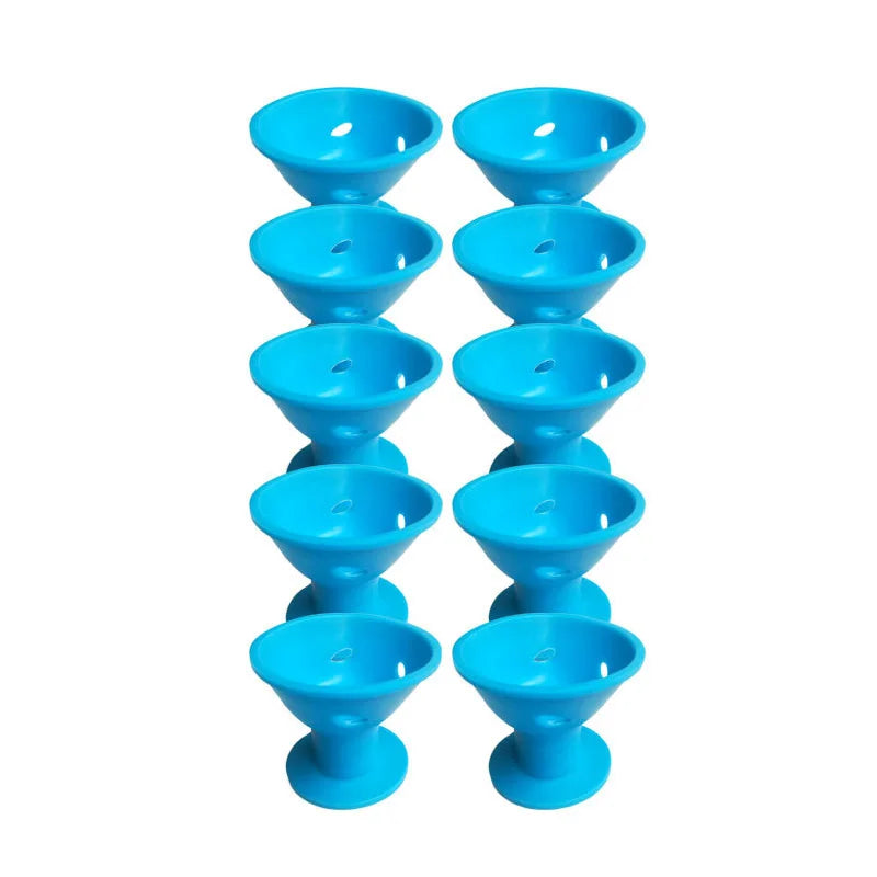 Heatless Hair Curlers Set – 10 Pcs Soft Overnight Silicone Rollers for Women & Kids, No Heat Damage