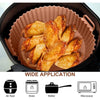 Reusable Silicone Air Fryer Liner Pot – 8 Inch Non-Stick, Oil-Draining, Dishwasher Safe