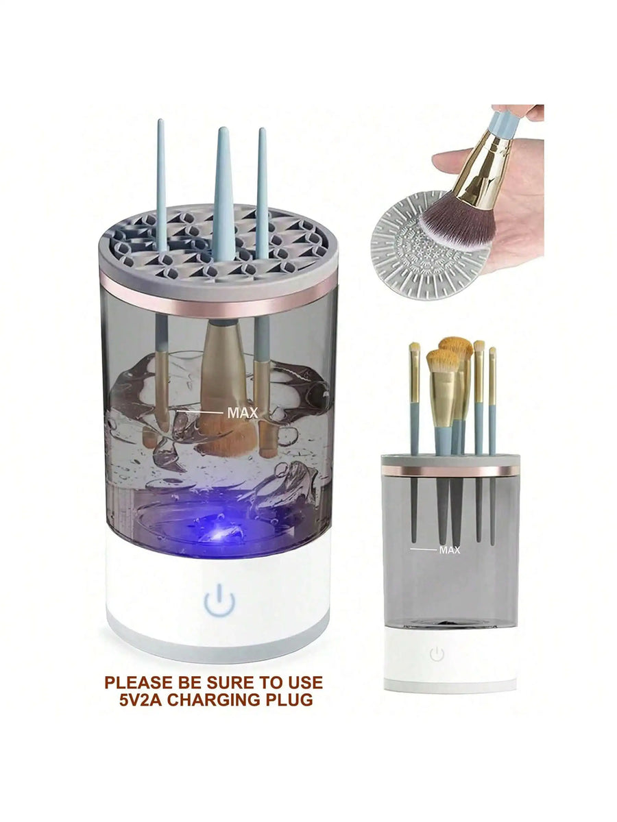 Electric Makeup Brush Cleaner Machine – Auto Spinner for Fast, Hygienic Brush Cleaning