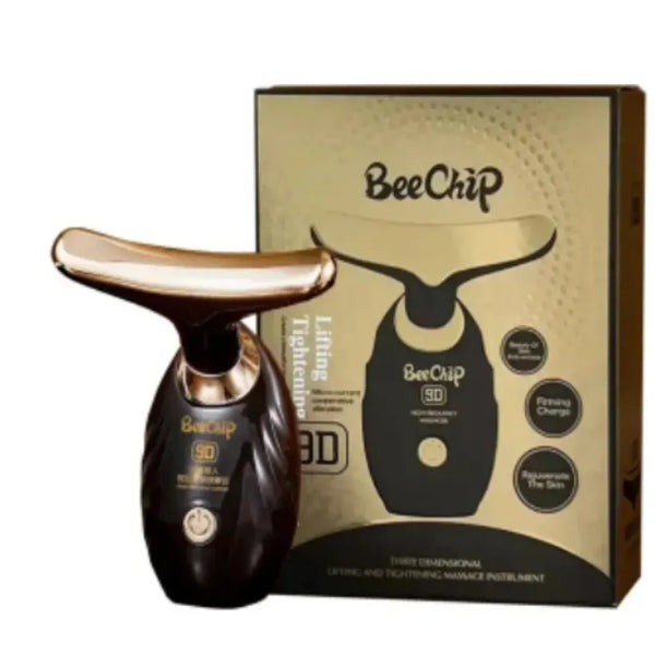 Electric Facial Beauty Massager – Black Gold Vibration Lift & Firm Skin Tool