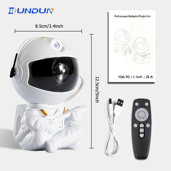 Galaxy Star Astronaut Projector – LED Night Light for Bedroom, Kids & Home Decor