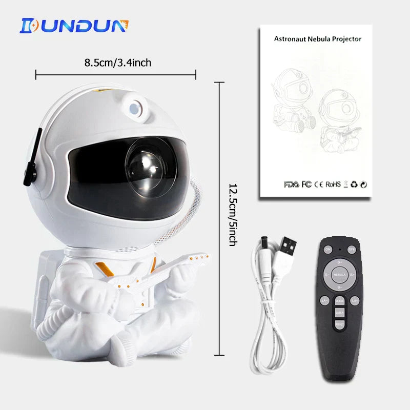 Galaxy Star Astronaut Projector – LED Night Light for Bedroom, Kids & Home Decor