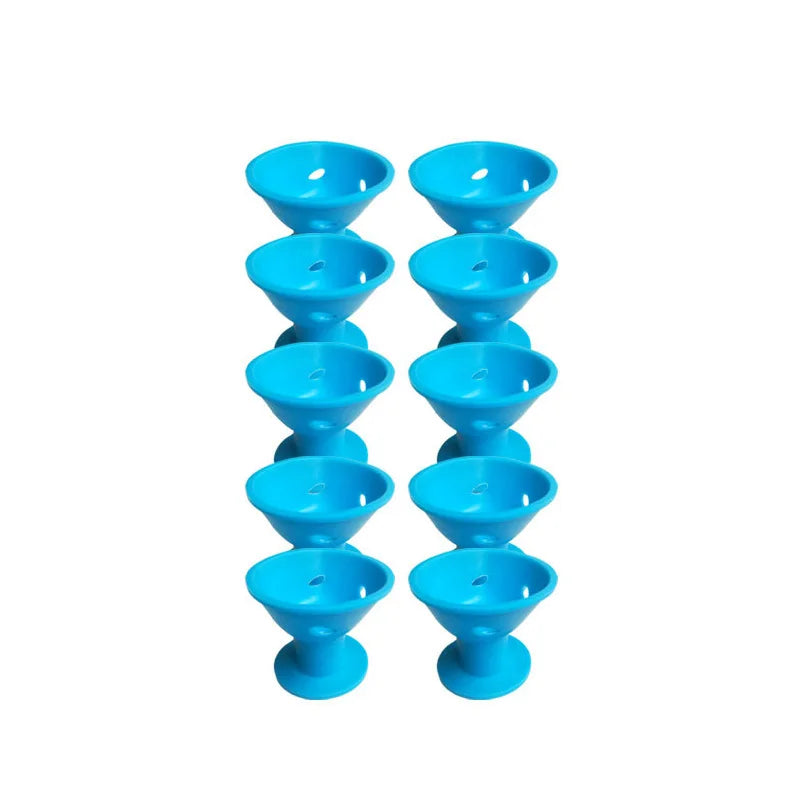 Heatless Hair Curlers Set – 10 Pcs Soft Overnight Silicone Rollers for Women & Kids, No Heat Damage