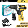 21V Cordless Rechargeable Electric Drill – Variable Speed, Lightweight for DIY & Pro Use