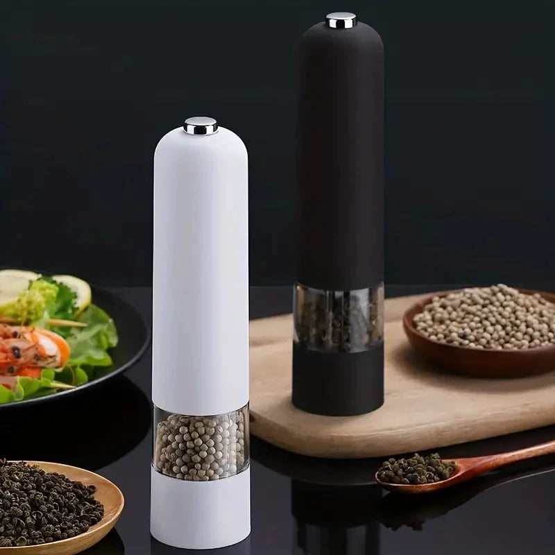 Electric Salt & Pepper Grinder Set – Automatic Spice Grinder with Adjustable Coarseness