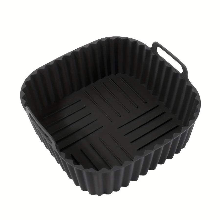 Reusable Square Silicone Air Fryer Liner – Non-Stick, Dishwasher Safe Baking Insert