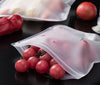 Reusable Silicone Food Storage Bags – Leakproof Stand-Up Zip Lunch Bags, BPA-Free