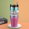 Stainless Steel Tumbler Water Bottle with Straw – 24Hr Cold, 12Hr Hot, Leak-Proof