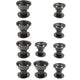 10Pcs Black(5S-5L)
