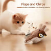 SenYork Interactive Bird Cat Toy – Touch-Activated Chirping & Flapping Plush Pet Toy