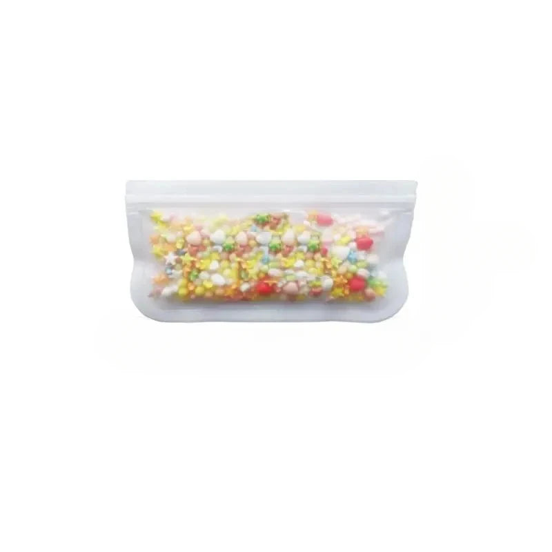 Reusable Silicone Food Storage Bags – Leakproof Stand-Up Zip Lunch Bags, BPA-Free