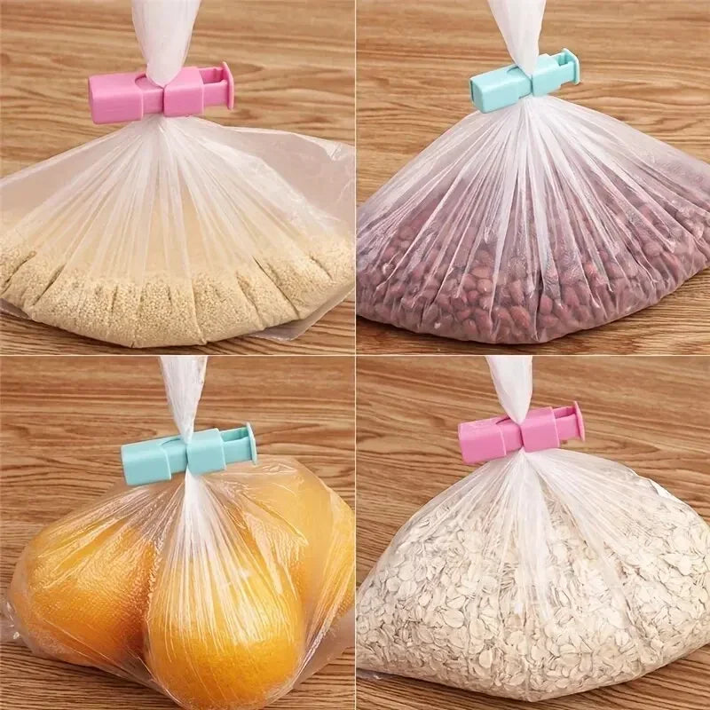 Reusable Food Bag Clips 4-Pack – Airtight Press-Seal Snack & Chip Bag Sealer, BPA-Free