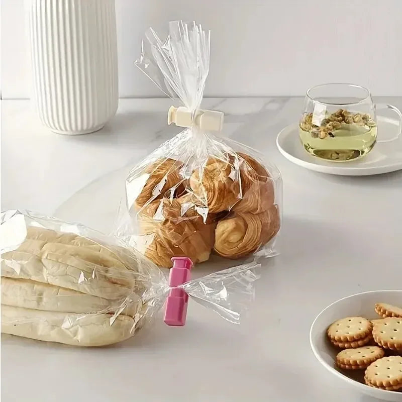 Reusable Food Bag Clips 4-Pack – Airtight Press-Seal Snack & Chip Bag Sealer, BPA-Free