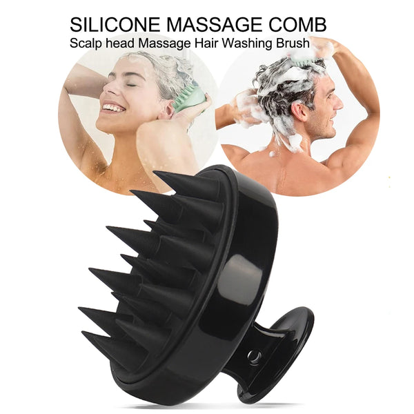 Silicone Scalp Massage Comb – Hair Growth Shampoo Brush & Soft Scalp Massager for Shower