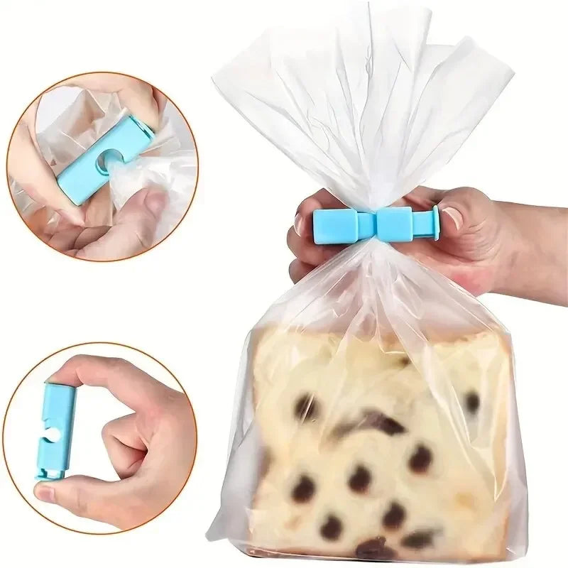 Reusable Food Bag Clips 4-Pack – Airtight Press-Seal Snack & Chip Bag Sealer, BPA-Free