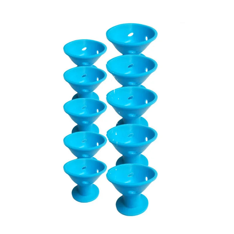 Heatless Hair Curlers Set – 10 Pcs Soft Overnight Silicone Rollers for Women & Kids, No Heat Damage