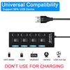 High-Speed USB 2.0 Hub Adapter – 4 or 7 Port USB Splitter with LED Switch for PC & Laptop