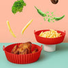 Reusable Silicone Air Fryer Liner Pot – 8 Inch Non-Stick, Oil-Draining, Dishwasher Safe