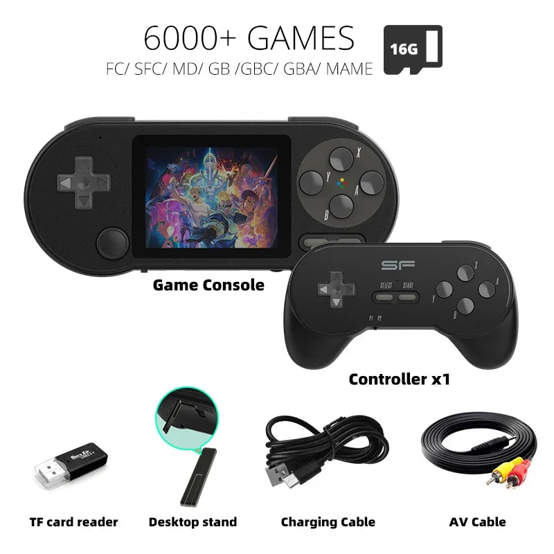 Portable Handheld Game Console for Kids – Built-in Games, Rechargeable & Travel-Ready