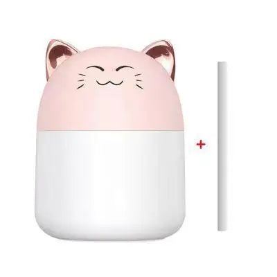 Kawaii USB Air Humidifier & Diffuser with Night Light – Cute Desk & Bedroom Decor