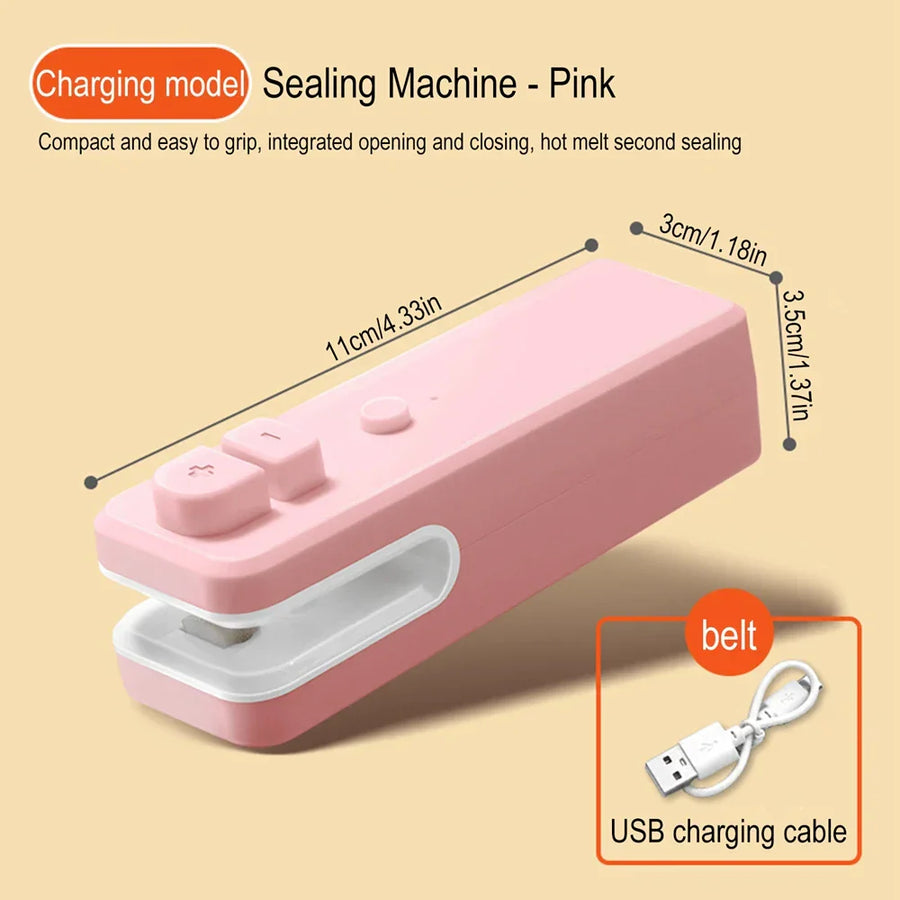Portable Mini Bag Sealing Machine – Instant Heat Sealer for Fresh Food & Snack Storage