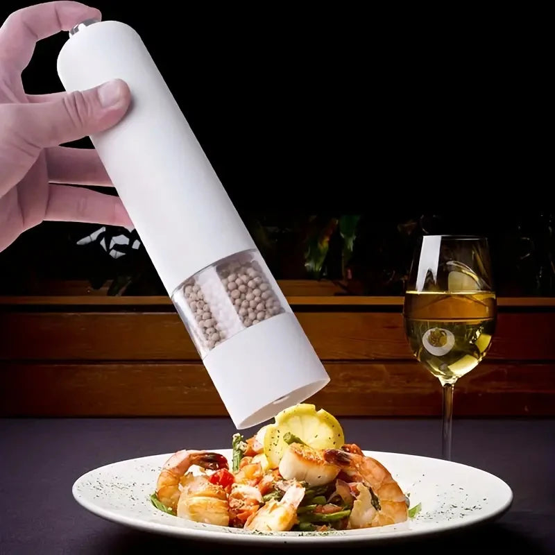 Electric Salt & Pepper Grinder Set – Automatic Spice Grinder with Adjustable Coarseness